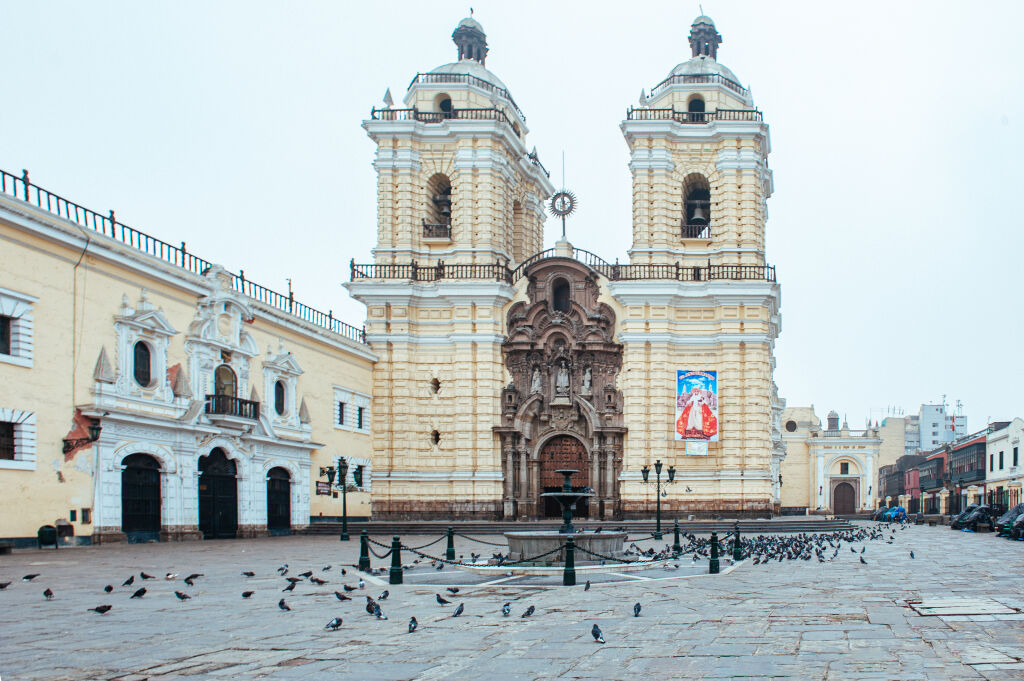 17th century Church and Monastery of San Francisco  (Basílica y Convento de San Francisco), Lima, Peru.